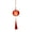Round D, variant on Dserhfy Chinese New Year Hanging Lanterns, Small Lighted Red Lantern with Tassel for Spring Festival