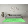 thumbnail image 3 of Ahgly Company Indoor Round Abstract Emerald Green Modern Area Rugs, 5' Round, 3 of 4