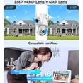 thumbnail image 2 of Cámara de seguridad Wifi exterior BLOOSOM 8MP 360° con doble lente, 2 of 6