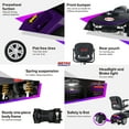 thumbnail image 6 of 4 Wheel Mobility Scooters for Senior, Outdoor Travel Electric Wheel Chair Scooter with Detachable Basket, Adults Mobility Scooters with Control Panel, Max Speed 4.97mph, 300lbs, Purple, SS188, 6 of 8