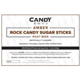 thumbnail image 7 of Candy Envy Amber Rock Candy Sugar Stick, Root Beer Flavor, 12 Ct. Individually Wrapped, 7 of 7