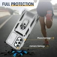 thumbnail image 4 of for Samsung A53 5G Case, Galaxy A53 5G Case with Camera Cover & 360°Kickstand Ring with Tempered Glass Screen Protector, Military Grade Shockproof Protective Cover for A53 5G Case Silver, 4 of 14