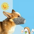 thumbnail image 3 of Fymlhomi Adjustable Dog Gas Maskss Dog Muzzle Reusable Puppy Masks Breathable Dog Mouth Protection Masks Filter Air Pollutants for Small Large Dogs S Dark Grey, 3 of 5