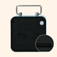 thumbnail image 5 of REGALWOVEN Mechanical Alarm Clock with Handle, Metal Casing, Non-Tick Movement Ideal for Bedroom Nightstand Dark Green 3.3"L x 1.8"W x 4.5"H, 5 of 5