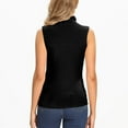 thumbnail image 6 of ANYFIT WEAR Womens Mock Turtleneck Tank Top Sleeveless SLim Fit Top Basic Solid Layer Shirt, 6 of 7