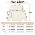 thumbnail image 6 of Women's Sweaters Fall Long Sleeve Crew Neck Oversized Pullover Tops Winter Fashion Versatile Sweater Tops, 6 of 8