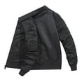 thumbnail image 3 of Men's Lightweight Jackets Fashion Casual Solid Color Pockets Zipper Long Sleeve Outwear Coat, 3 of 4