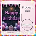 thumbnail image 2 of Purple Pink Banner Sparkling Birthday Display Balloon Decor Gift Box Party Backdrop for Birthday Party Indoor Decoration Photo Backdrop, 2 of 9