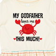 thumbnail image 4 of Inktastic Godson My Godfather Loves Me Girls Toddler Dress, 4 of 5