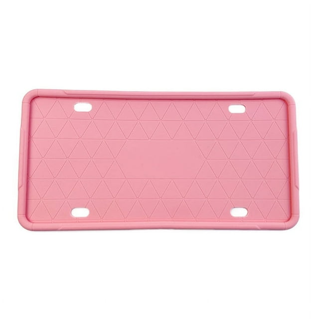Silicone License Plate Frame, License Plate Bracket Bracket Anti-rust, Shockproof, Weatherproof, Suitable For American And Canadian Standard Cars-KEEW