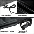 thumbnail image 3 of Outdoor Coffee Table Cover, Windproof Security All Season Protection, Durable Furniture Cover For Rectangle Patio Table Adjustable Tighten Rope And Buckle Straps, Black 150x90x75cm, 3 of 5