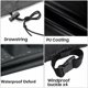 thumbnail image 3 of Funda para muebles de exterior con asas de tela duraderas, revestimiento de PVC reforzado e impermeable para juegos de comedor de patio, 150 x 90 x 75 cm, color negro, 3 of 5