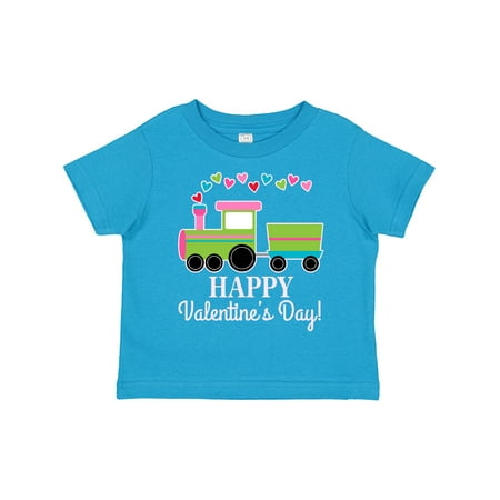 

Inktastic Happy Valentines Day Childs Train Gift Toddler Boy or Toddler Girl T-Shirt