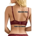 thumbnail image 4 of Sexyfree Lace Bra and Panty Set Sexy Lingerie Hook & Eye Underwear (No Padded）, 4 of 5