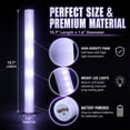 thumbnail image 2 of NOGIS Led Foam Glow Sticks, 15.7 Inches Bulk Glow Sticks, LED Light Sticks, Light-Up Sticks for Wedding, Raves, Carnival, Concert, Halloween, Birthday Party (White-24 Pcs), 2 of 7
