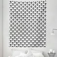 thumbnail image 1 of Fleur De Lis Tapestry, Historical European Heraldry Rich Iris Buds Curved Leaves Print, Fabric Wall Hanging Decor for Bedroom Living Room Dorm, 5 Sizes, Black White, by Ambesonne, 1 of 1