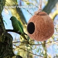 thumbnail image 2 of HERFIER Coconut Shell Bird Nest for Small Birds, 2 of 9