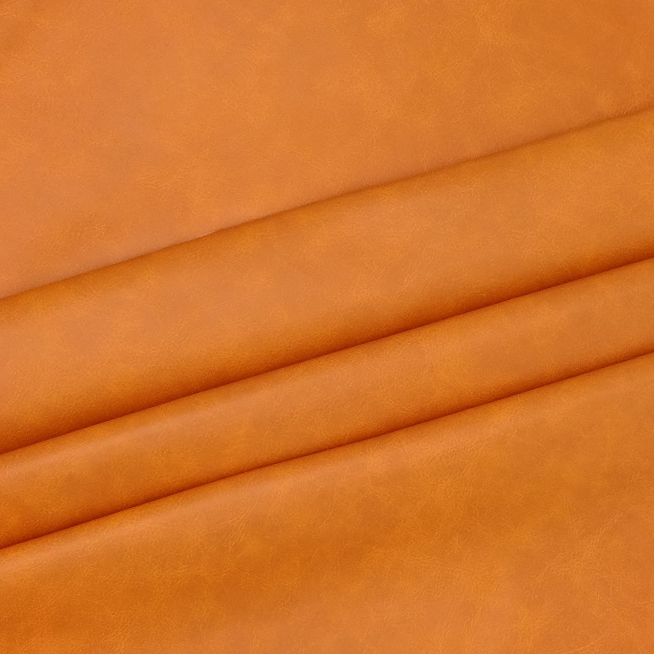 Waverly Inspirations By-the-Yard Solid Faux Leather Fabric, Luggage, 60” Wide for Crafts & DIY Projects