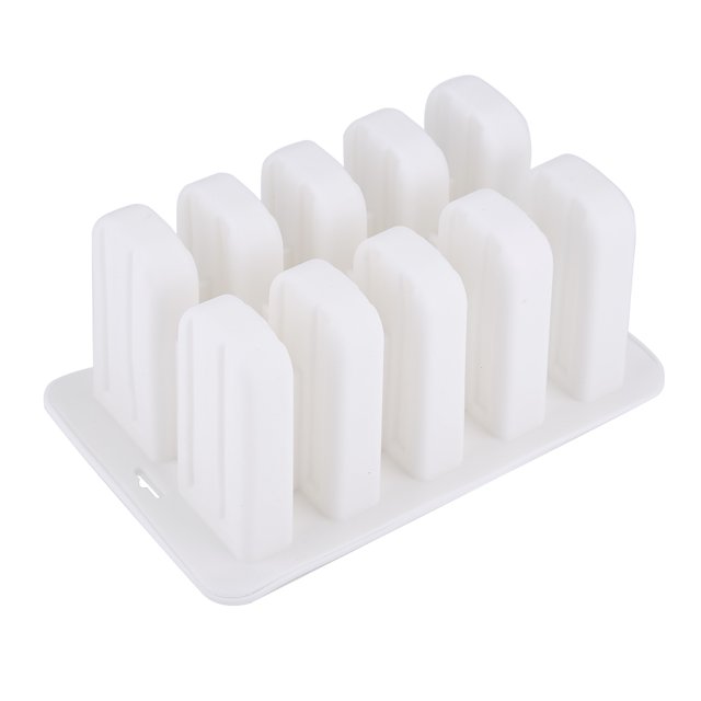 Molde congelado para paletas de silicona de grado alimenticio, para niños, color blanco