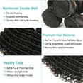 thumbnail image 5 of Deep Wave Brazilian Hair Bundles with Closure Free Part 3 Bundles with Frontal Closure Unprocessed Virgin Human Hair Extension, Natural Black, 5 of 6