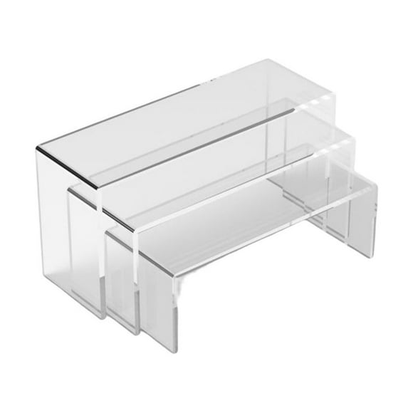 Billuyoard 3 uds acrílico reutilizable soporte de exhibición organizador cosmético gabinete hogar joyería estante de almacenamiento ventana Almacenamiento y organización del hogar Claro