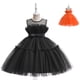 thumbnail image 5 of Vestido de Halloween para niños, vestido de princesa con lazo en la cintura y malla, vestido de bebé, 5 of 5
