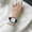 Black, variant on COCOTINA Fashion Black/White Leather Belt Simple Men Women Watch Square Trendy Large M6K7