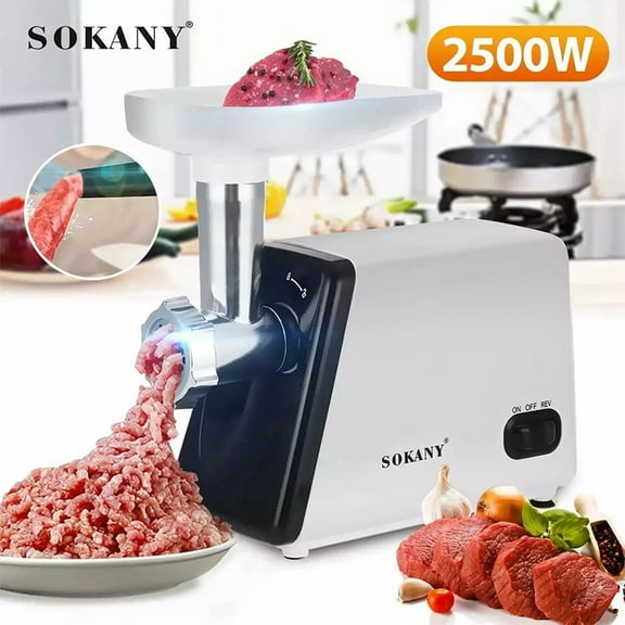 SK-312 Meat Grinder Cooking Machine Stainless Steel High Power Meat Mincer Stuffing Machine