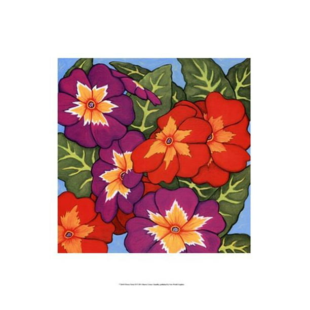 Old World Prints Affiche de la Fête de la Fleur de OWP77261D Couleur par Sharon Chandler (13.00 x 19.00)