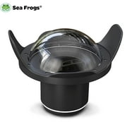SeaFrogs WA006-A Optical Acrylic 40M/130FT 8" inch Wide Angle Dome Port Fisheye Wide-Angle Lens for Waterproof Camera Case