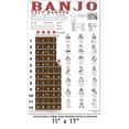 thumbnail image 4 of Left Handed Banjo Chart - Rolls, Chords and Fretboard Notes Poster - Open G Tuning 11x17 | A New Song Music, 4 of 4