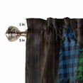 thumbnail image 5 of Christmas Tree Kitchen Valances for Windows 60x18 Inch Kitchen Curtains Valances Rod Pocket Cow Leopard Print Plants Wooden Grain Bathroom Window Valances for Window Treatment Decor, 5 of 6