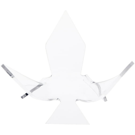 Plymor Clear Acrylic Ball or Sphere Flower Petal Display Holder Stand, 3" H x 5" W x 5" D (2 Pack)