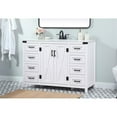 thumbnail image 2 of Elegant Kitchen and Bath 48 inch Single bathroom vanity in white, 2 of 8