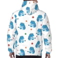 thumbnail image 3 of Bingfone Cartoon Poodle Dog Men's Drawstring Hoodie Long Sleeve Pocket Sweatshirts-Large, 3 of 6