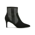 thumbnail image 2 of ALFANI Womens Black Mesh Cushioned Jamari Pointed Toe Stiletto Zip-Up Dress Boots 9.5 M, 2 of 3