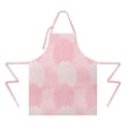 thumbnail image 2 of Pink Floral and Petal Pattern Apron-Garden Aprons for Women with Pockets-Cotton Linen Waterproof Kitchen Cooking Gardening Aprons Adjustable for Kitchen,Cooking,BBQ and Salon 33x27 Inch, 2 of 7