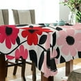 thumbnail image 5 of Yayeee Tablecloths 60" x 90" Rectangle Wrinkle Resistant Party Table Cover, Pink and Red Flowers, 5 of 8