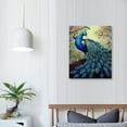 thumbnail image 4 of Nawypu Canvas Wall Art For Living Room Bathroom Wall Decor Bedroom Kitchen Artwork Canvas Prints Painting Modern Office Home Decorations Family Peacock Picture, 4 of 5