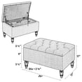 thumbnail image 6 of ABBLE 29 in. Beige Fabric Upholstered Storage Ottoman with Solid Wood Legs, 6 of 6