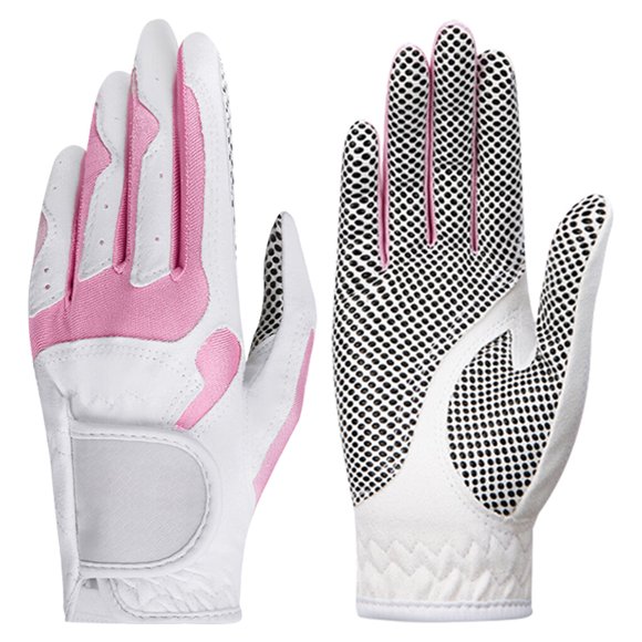 kurtrusly 1 Paire de Gants de Golf pour Femmes Antidérapants en Microfibre Mitaines Élastiques Respirantes pour Sport Extérieur
