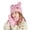 Pink, variant on HNMKIU Kids Winter Knit Scarf Mittens Set Cozy Toddler Outdoor Playset Soft Warm Three-Piece Accessory Ensemble Purple - One Size