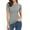 Grey1, variant on Fitted T Shirts for Women, Womens Basic Solid Color Crew Neck Short Sleeve Long Tee Shirt Basic Tops for Woman Light Blue L