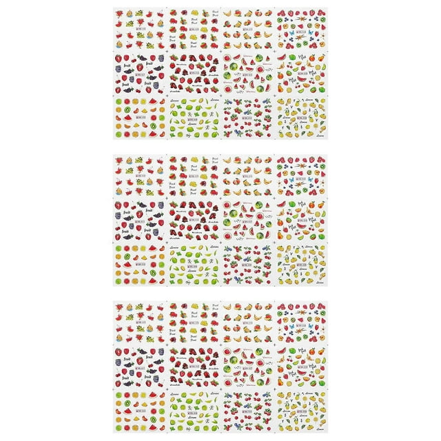 3 Sheets Nail Art Sticker Decals Nail Accessories Decoration Nail Supplies
