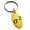 Gold, variant on Stainless Steel Variance Mathematical Engraved Small Oval Charm Keychain Keyring