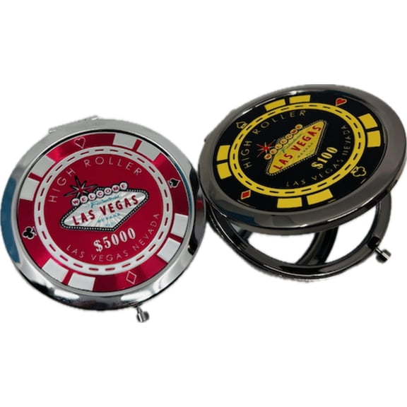Las Vegas High Roller Poker Chip Compact