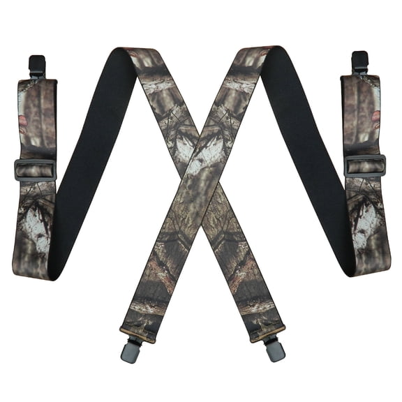2 inch Camo Suspenders for Men Hunting Heavy Duty Work Adjustable Suspenders