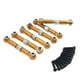 thumbnail image 5 of Juego de varillas de dirección de metal con resortes compatibles con HS 1/18 18311 18312 18321 18322, accesorios para coche y camión. dorado, 5 of 8