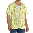 thumbnail image 2 of Disketp Bananas Men's Hawaiian, Shirts Button Down Holiday Beach Shirts-{sizeName}-X-Large, 2 of 5