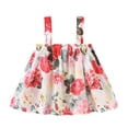 thumbnail image 3 of Fesfesfes Toddler Girls Clothes Set Colorful Sleeveless Shirt Short Pants Summer Outfit, 3 of 9